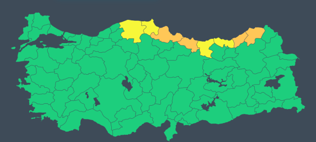 Doğu Karadeniz kıyılarında kuvvetli yağış bekleniyor